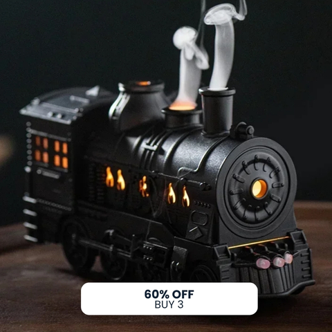 Diffuserlove Cozy Train Diffuser - Relaxing LED Humidifier for Home & Bedroom