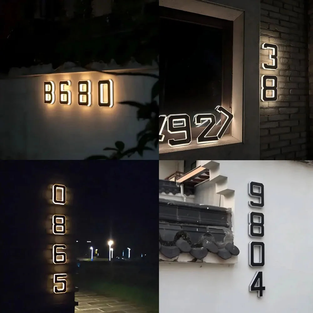 🔥 Limited Time! 🏠 Solar-Powered Waterproof LED House Numbers – Bright & Durable Outdoor Signs