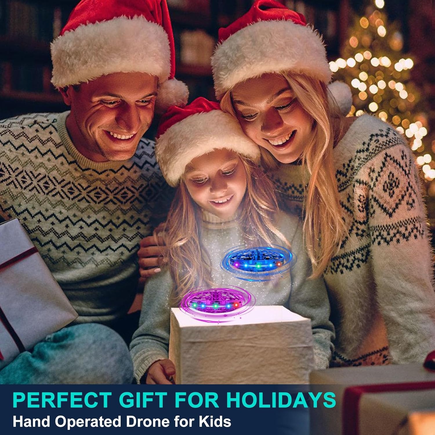 ✨ 2025 Christmas Best-Seller ✨ Flying UFO Drone - The Viral Light-Up Hover Toy