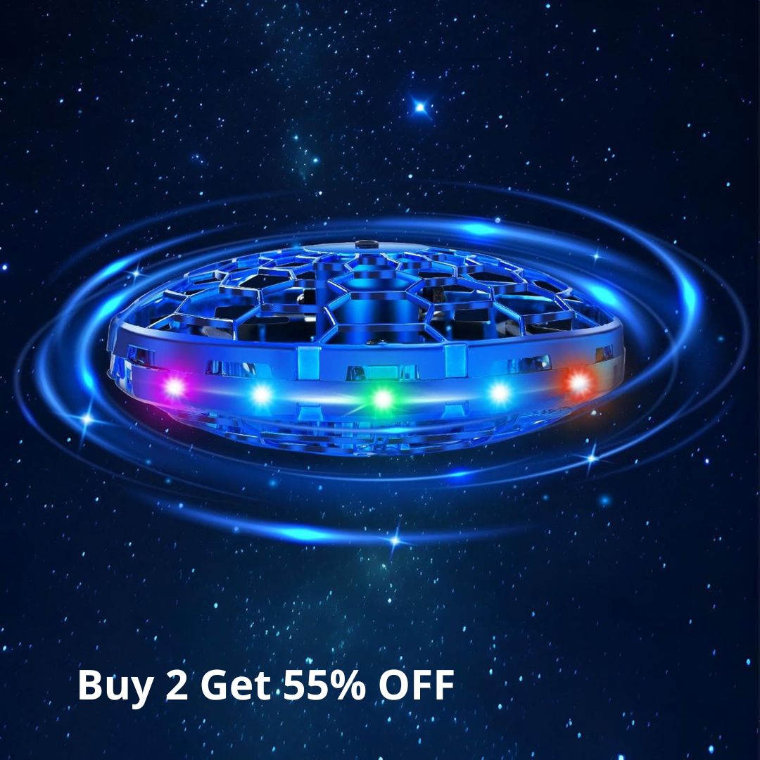 ✨ 2025 Christmas Best-Seller ✨ Flying UFO Drone - The Viral Light-Up Hover Toy