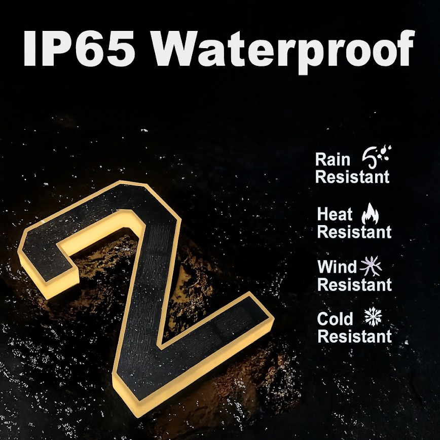 🔥 Limited Time! 🏠 Solar-Powered Waterproof LED House Numbers – Bright & Durable Outdoor Signs